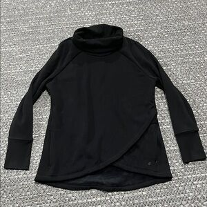 Shambhala | Black Turtleneck With Bottom Crossover